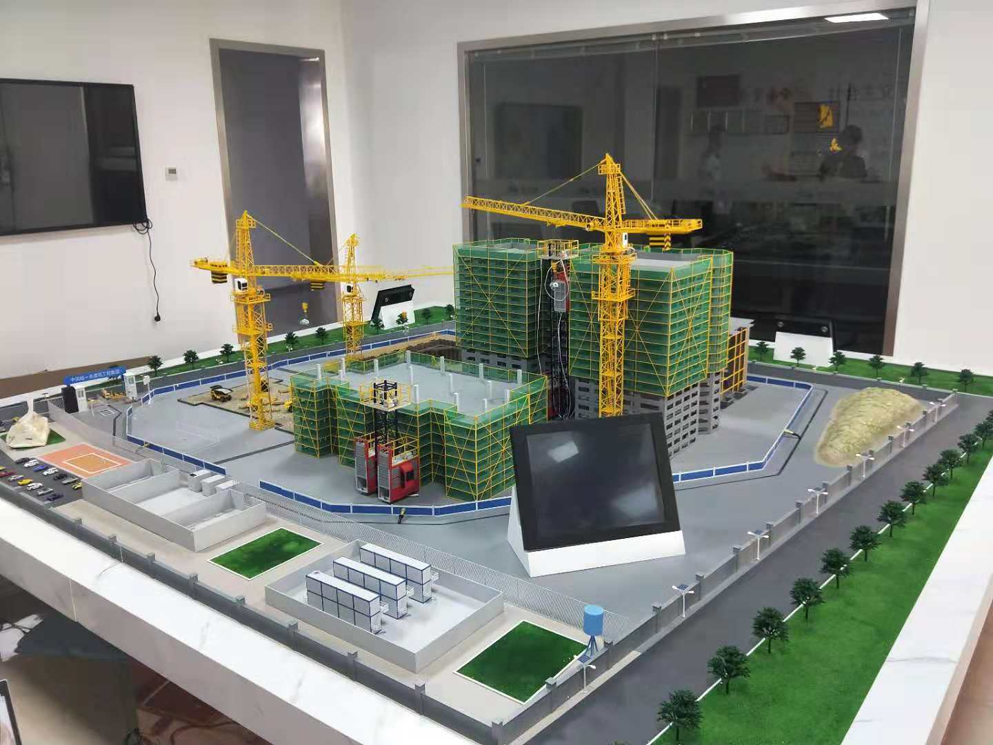 新安县建筑施工场景模型